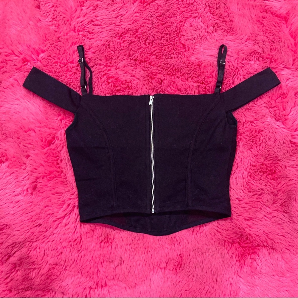 I AM GIA Black Corset Top - Picture 7 of 14